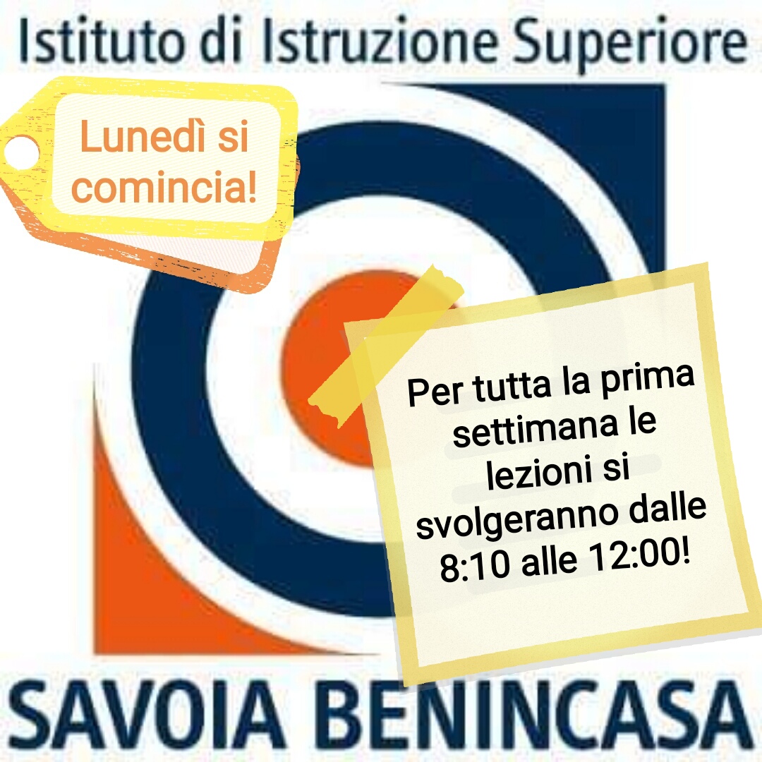 Da lunedì si ricomincia. Prima settimana lezioni dalle 8.10 alle 12