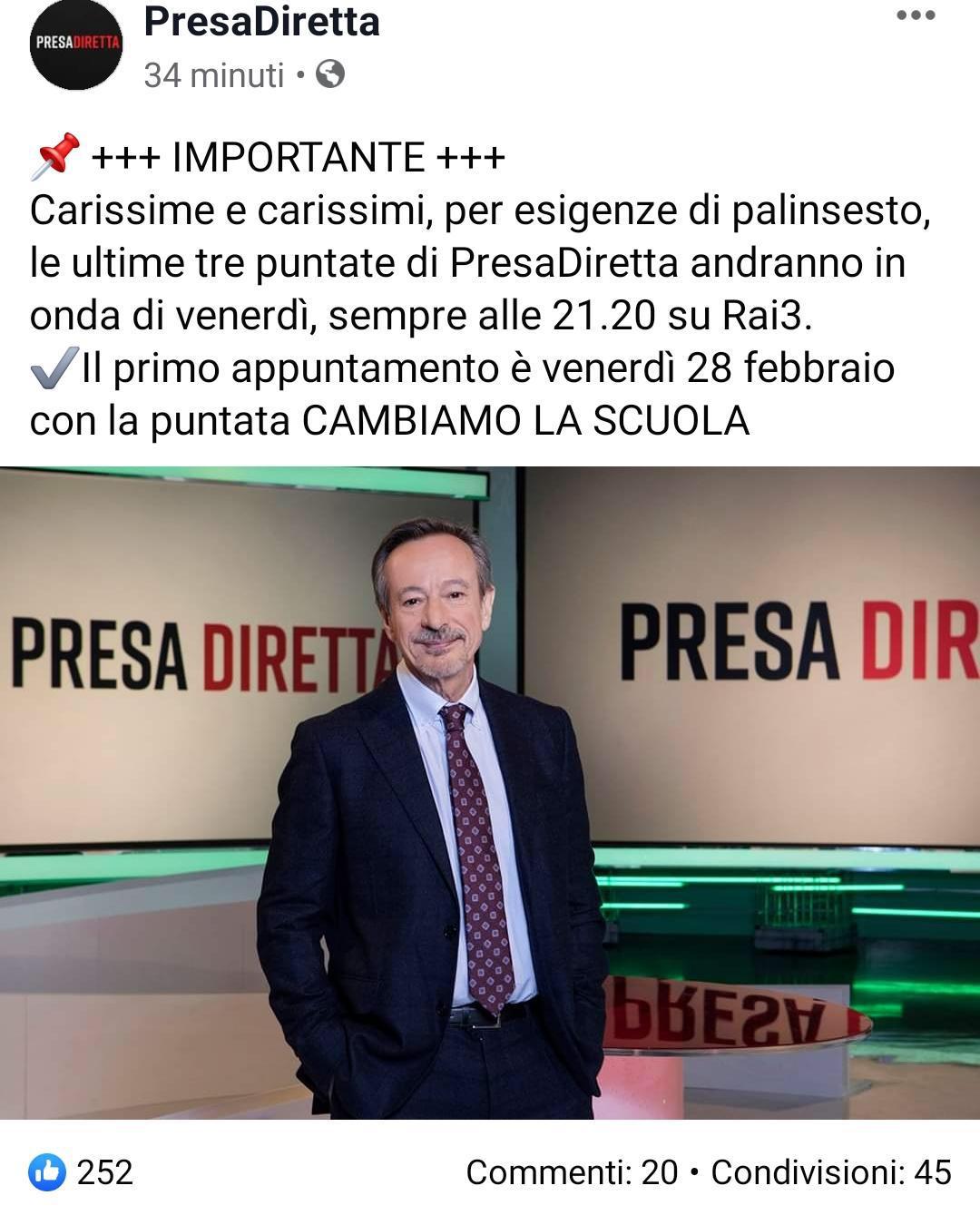 VENERDI' 28 FEBBRAIO LA NOSTRA SCUOLA SU 