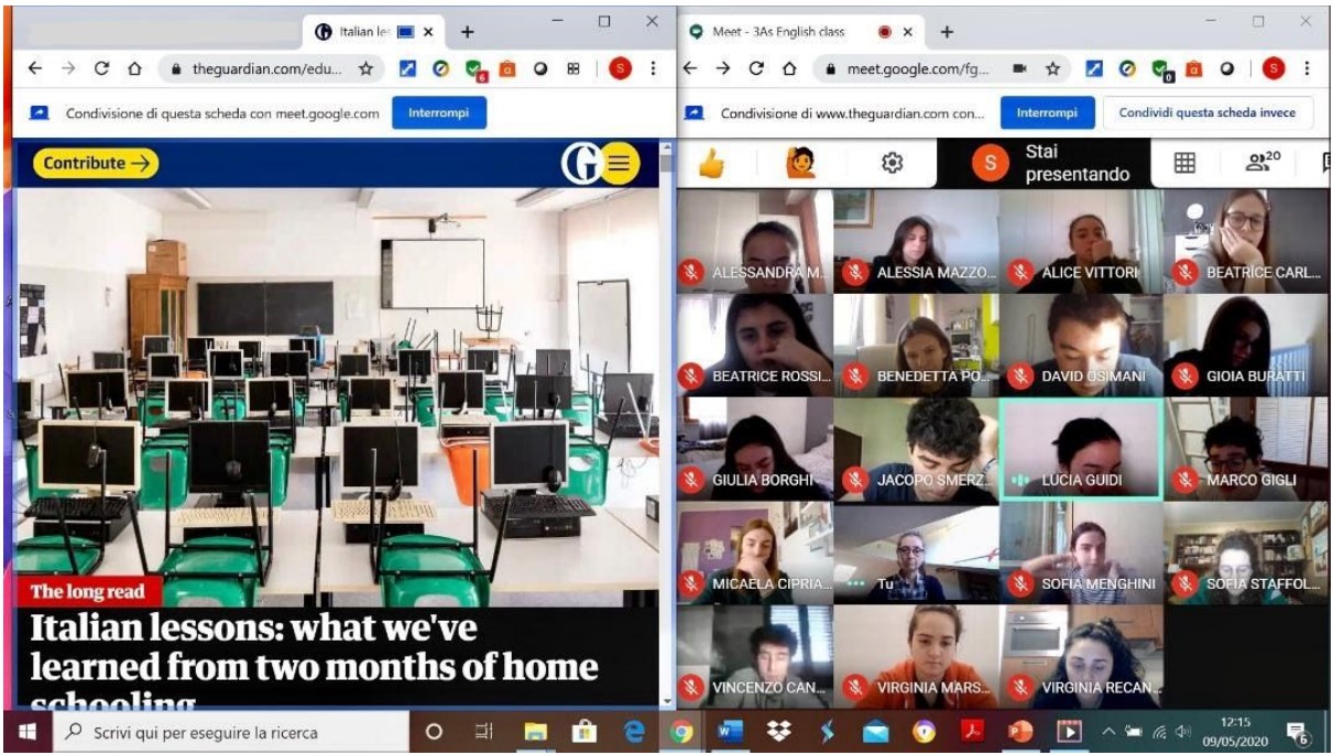 GLI STUDENTI DELLA 3AS RISPONDONO A TONO AL GUARDIAN SULLA DIDATTICA A DISTANZA