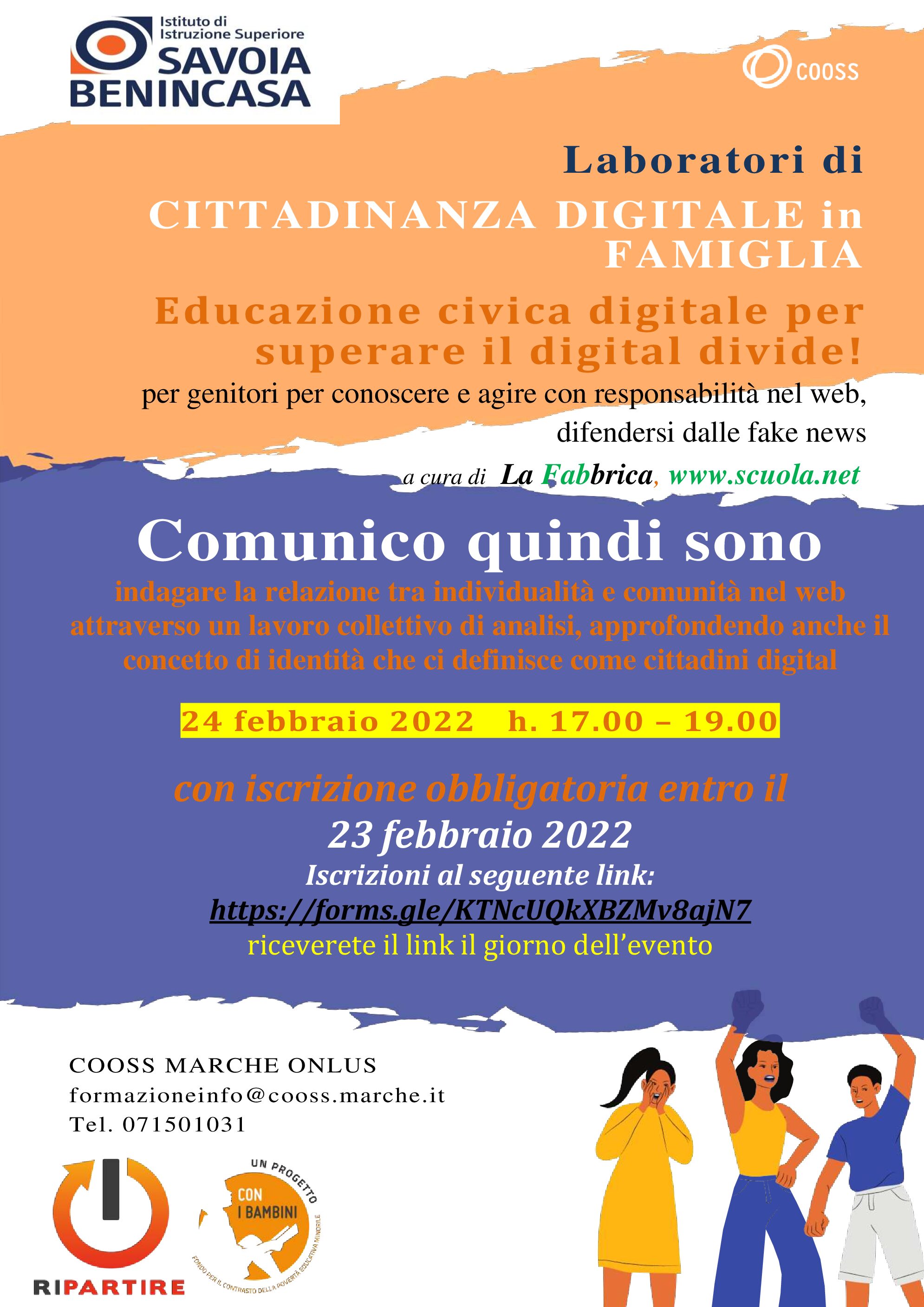 Come difendersi dalle fake news e superare il digital divide: al via da giovedì 24 febbraio il progetto di cittadinanza digitale 