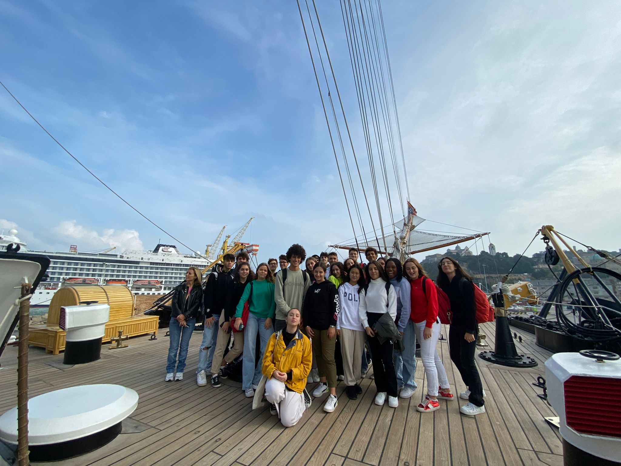 SIAMO STATI SULLA NAVE PIU' BELLA DEL MONDO, LA AMERIGO VESPUCCI