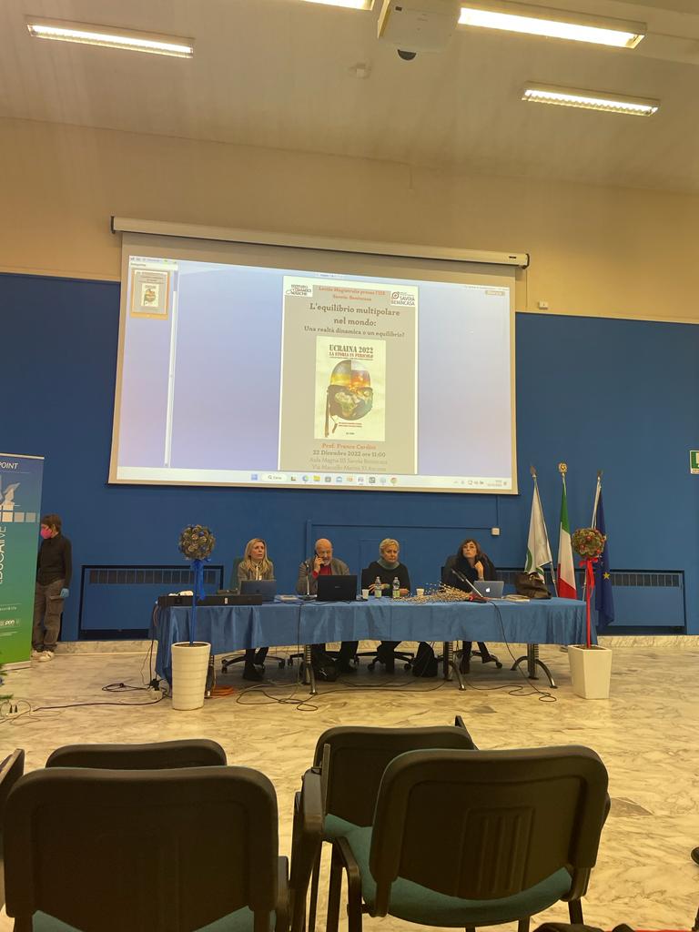 L'EQUILIBRIO MULTIPOLARE NEL MONDO: LA LECTIO MAGISTRALIS DEL PROF FRANCO CARDINI