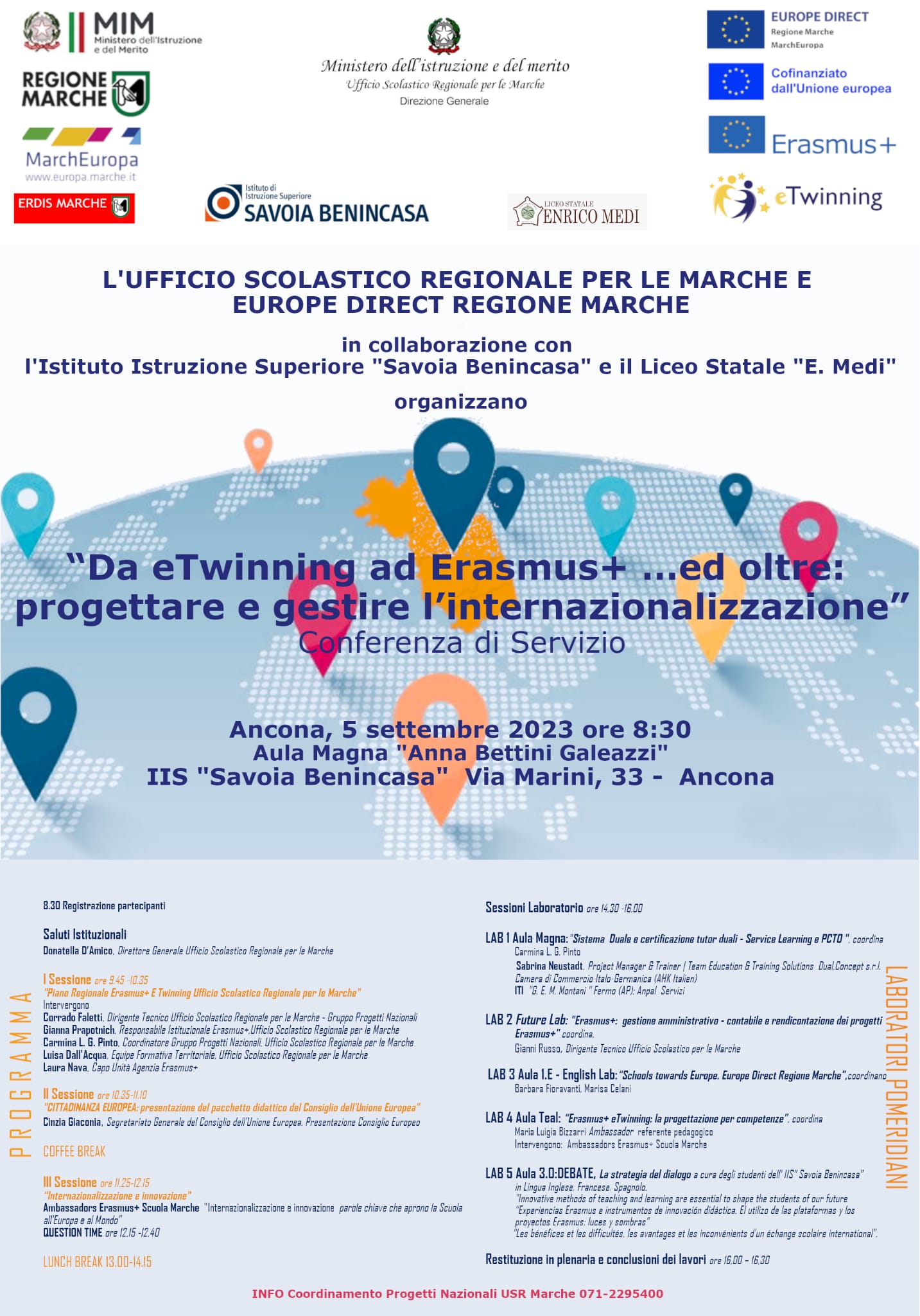 GUARDIAMO ALL'EUROPA CON L'EVENTO ETWINNING ED ERASMUS +. OGGI IN AULA MAGNA LA CONFERENZA DI SERVIZIO